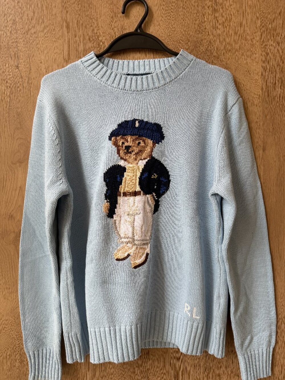 🧸 Polo Ralph Lauren Bear Knit Sweater Light Blue